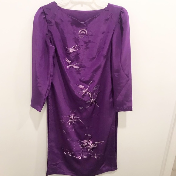 Vintage 80s Crane Dress - Picture 1 of 6